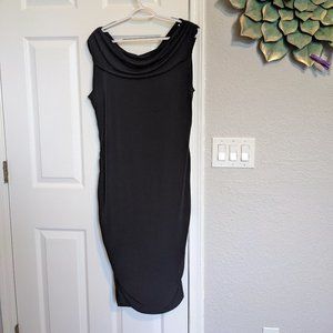 BOMBSHELL Audrey Hepburn Vintage PIN UP LBD | ROUCHING | XL | STRETCH | Y2K NWOT